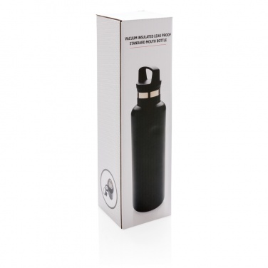Logotrade business gift image of: Vacuum insulated leak proof standard mouth bottle