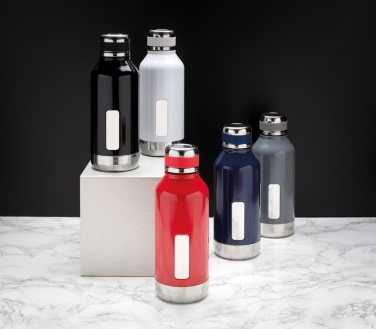 Logo trade business gift photo of: Leak proof vacuum bottle with logo plate