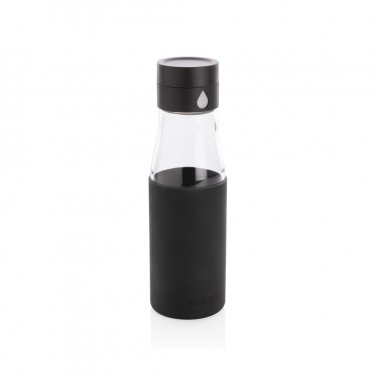 Logotrade corporate gift image of: Ukiyo glass hydration tracking bottle with sleeve