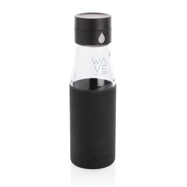 Logo trade promotional products picture of: Ukiyo glass hydration tracking bottle with sleeve