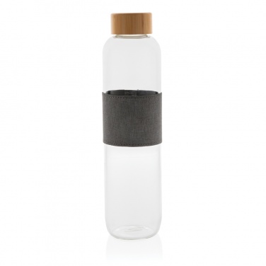 Logo trade promotional items image of: Impact borosilicate glass bottle with bamboo lid