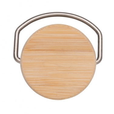 Logo trade promotional product photo of: Modern stainless steel bottle with bamboo lid