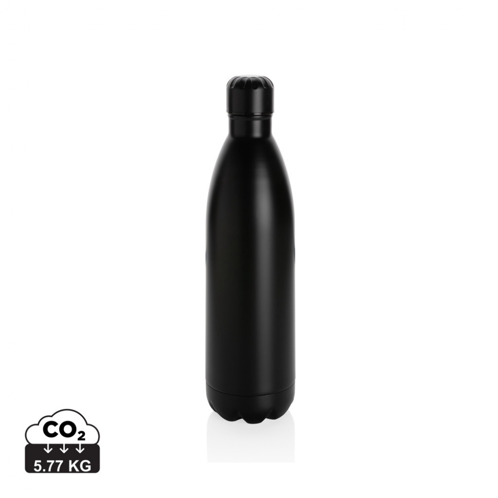 Logo trade advertising product photo of: Solid colour vacuum stainless steel bottle 1L
