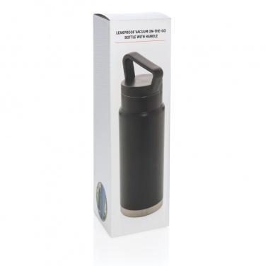 Logo trade promotional item photo of: Leakproof vacuum on-the-go bottle with handle