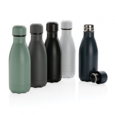 Logotrade promotional merchandise image of: Solid colour vacuum stainless steel bottle 260ml