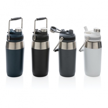 Logo trade promotional gifts image of: Vacuum stainless steel dual function lid bottle 500ml