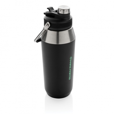 Logo trade advertising products picture of: Vacuum stainless steel dual function lid bottle 1L