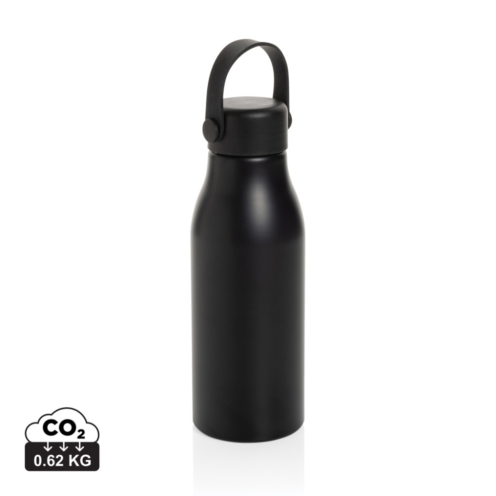 Logo trade promotional products image of: Pluto RCS Certified recycled aluminium bottle 680ml
