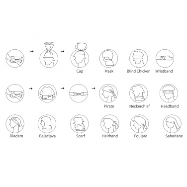 Logo trade promotional item photo of: Multifunctional scarf