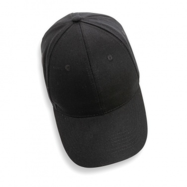 Logo trade promotional merchandise picture of: Impact 6 panel 280gr Recycled cotton cap with AWARE™ tracer