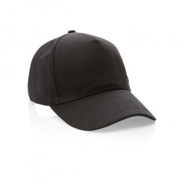 Logo trade promotional products image of: Impact 5panel 280gr Recycled cotton cap with AWARE™ tracer