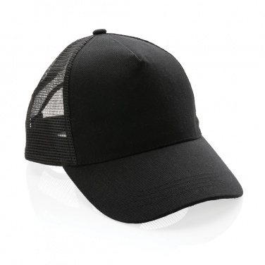 Logotrade promotional giveaway image of: Impact AWARE™ Brushed rcotton 5 panel trucker cap 190gr
