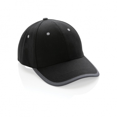 Logo trade corporate gifts image of: Impact AWARE™ Brushed rcotton 6 panel contrast cap 280gr