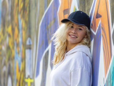 Logotrade promotional giveaway image of: Impact AWARE™ Brushed rcotton 6 panel contrast cap 280gr