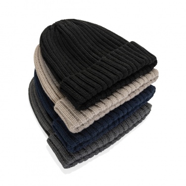 Logotrade promotional merchandise picture of: Kennedi AWARE™ Polylana® beanie with large rib