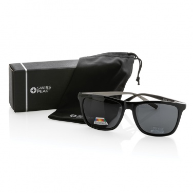 Logo trade advertising products picture of: Swiss Peak RCS rplastic polarised sunglasses