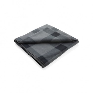 Logo trade business gift photo of: Soft plaid fleece blanket