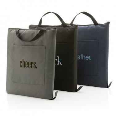 Logo trade promotional products image of: Impact Aware™ RPET foldable quilted picnic blanket