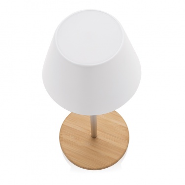 Logo trade business gift photo of: Pure Glow RCS usb-rechargeable recycled plastic table lamp