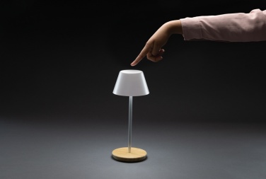 Logotrade promotional giveaway image of: Pure Glow RCS usb-rechargeable recycled plastic table lamp