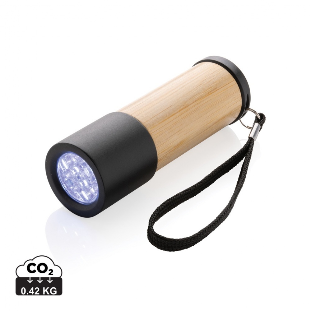 Logotrade promotional merchandise picture of: Bamboo and RCS certfied recycled plastic torch