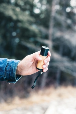 Logo trade promotional gift photo of: Bamboo and RCS certfied recycled plastic torch