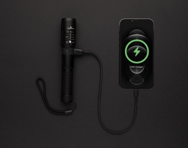 Logo trade corporate gifts image of: Gear X USB re-chargeable torch