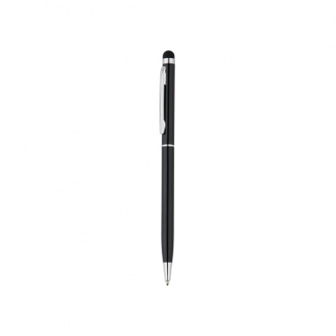 Logo trade corporate gifts image of: Thin metal stylus pen