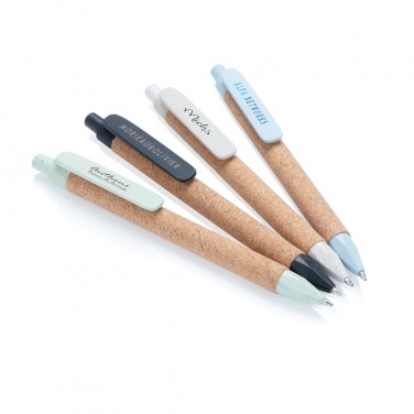 Logotrade promotional product picture of: Write wheatstraw and cork pen