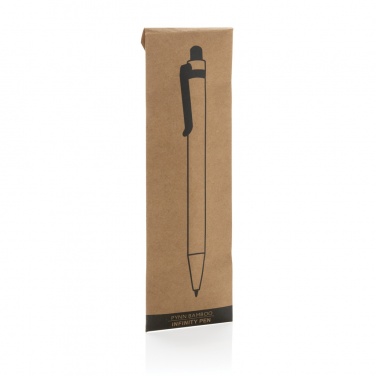 Logo trade business gifts image of: Pynn bamboo infinity pen
