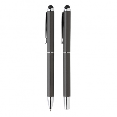 Logo trade promotional gifts image of: Swiss Peak deluxe pen set in PU pouch