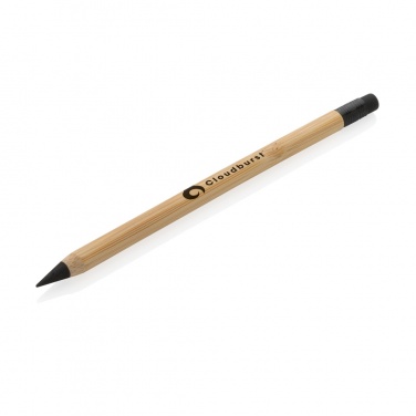 Logo trade corporate gifts picture of: Bamboo infinity pencil with eraser
