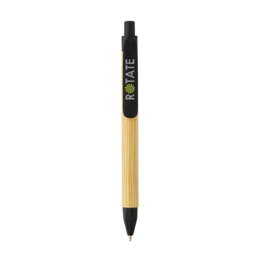 Logo trade promotional items picture of: Write responsible recycled paper barrel pen