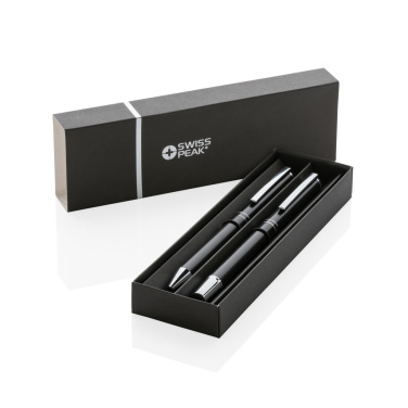 Logotrade promotional giveaway picture of: Swiss Peak Cedar RCS certified recycled aluminum pen set