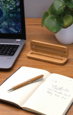 Logo trade advertising products image of: Bamboo pen in box