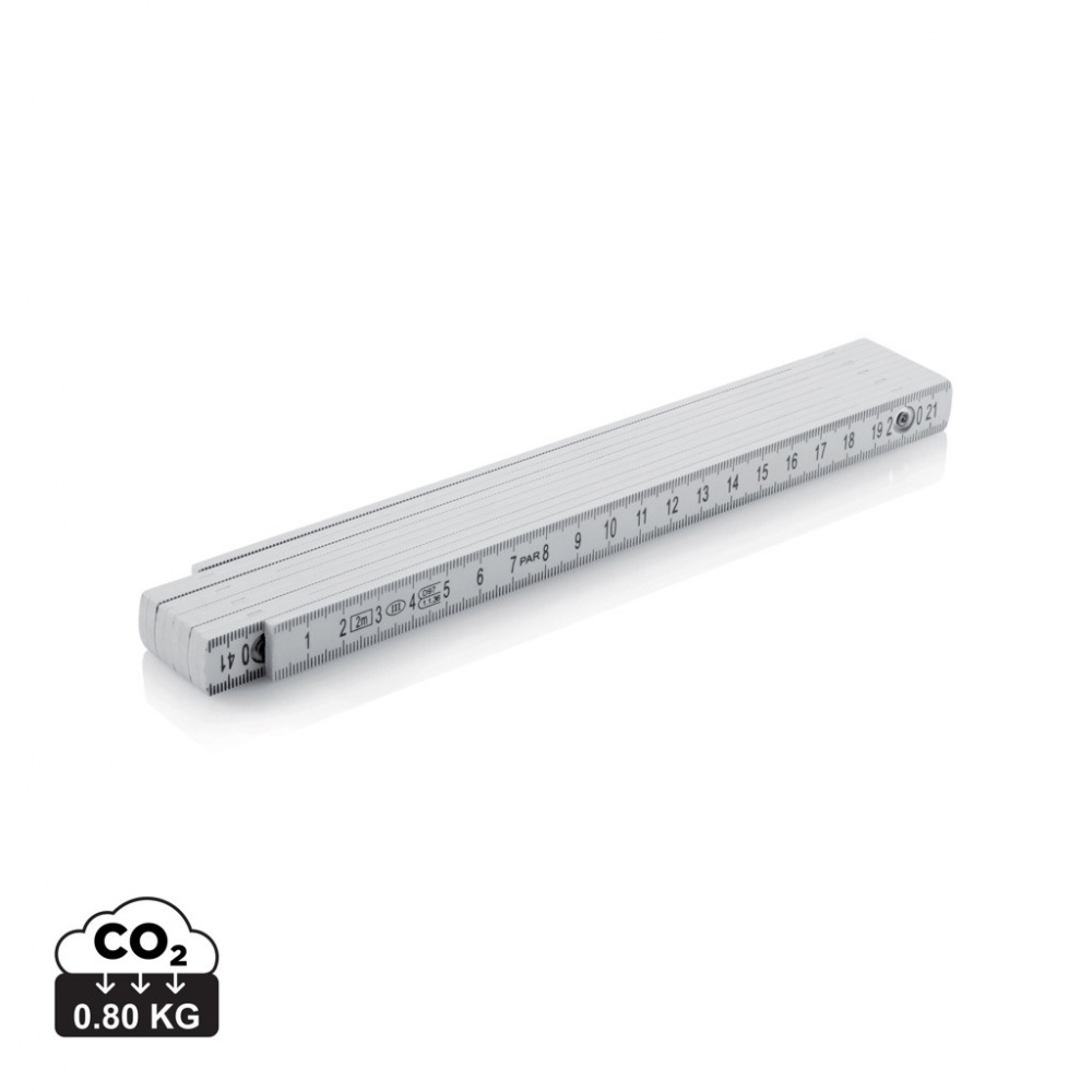 Logo trade advertising products image of: Fibreglass folding rule