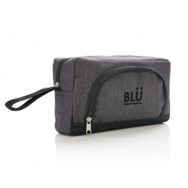 Logo trade corporate gifts picture of: Classic two tone toiletry bag