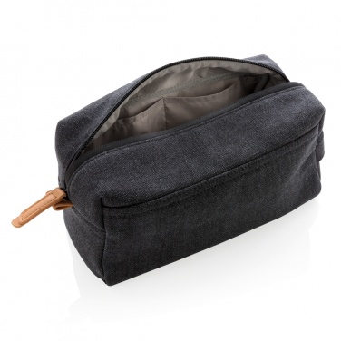 Logo trade promotional gifts picture of: Canvas toiletry bag PVC free