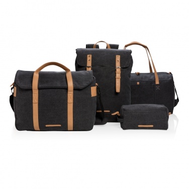 Logo trade promotional merchandise picture of: Canvas toiletry bag PVC free