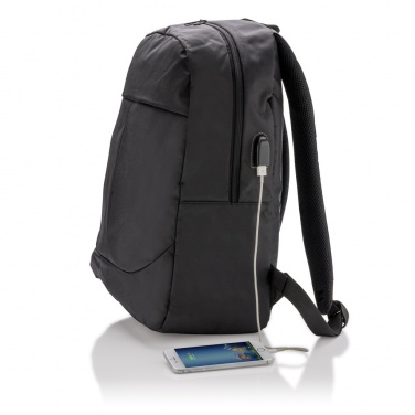 Logo trade corporate gifts picture of: Power USB laptop backpack