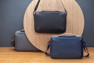 Logotrade corporate gift picture of: Impact AWARE™ 300D two tone deluxe 15.6" laptop bag