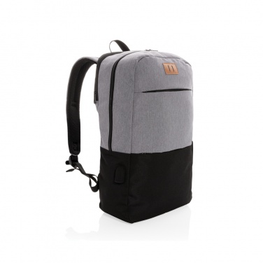 Logotrade promotional merchandise photo of: Modern 15.6" USB & RFID laptop backpack PVC free