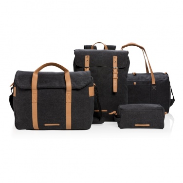 Logo trade advertising product photo of: Canvas laptop backpack PVC free