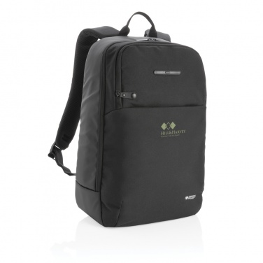 Logo trade corporate gifts image of: Swiss Peak laptop backpack with UV-C steriliser pocket