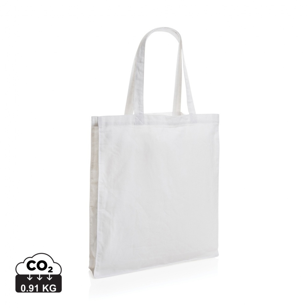 Logo trade advertising products image of: Impact AWARE™ Recycled cotton tote w/bottom 145g