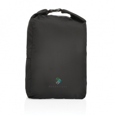 Logo trade promotional merchandise photo of: Impact AWARE™ RPET lightweight rolltop backpack