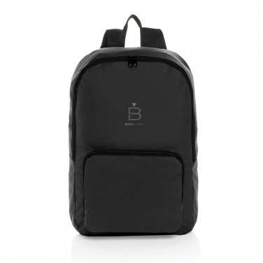 Logotrade corporate gift picture of: Dillon AWARE™ RPET foldable classic backpack
