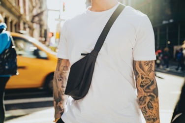 Logo trade corporate gifts image of: Crescent AWARE™ RPET half moon sling bag