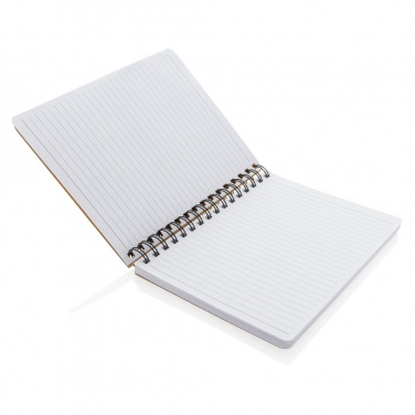 Logotrade advertising product image of: A5 Kraft spiral notebook with sticky notes