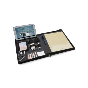 Logo trade promotional giveaways image of: Tech portfolio with powerbank